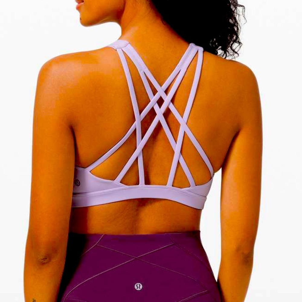 New Lululemon Free To Be Serene Bra *Light Support, C/D Cup *Lavender Dew💜